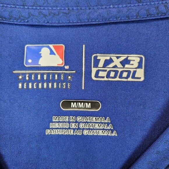MLB Mens Chicago Cubs Baseball TX3 Cool Performance Shirt M genuine merchandise - Picture 6 of 7